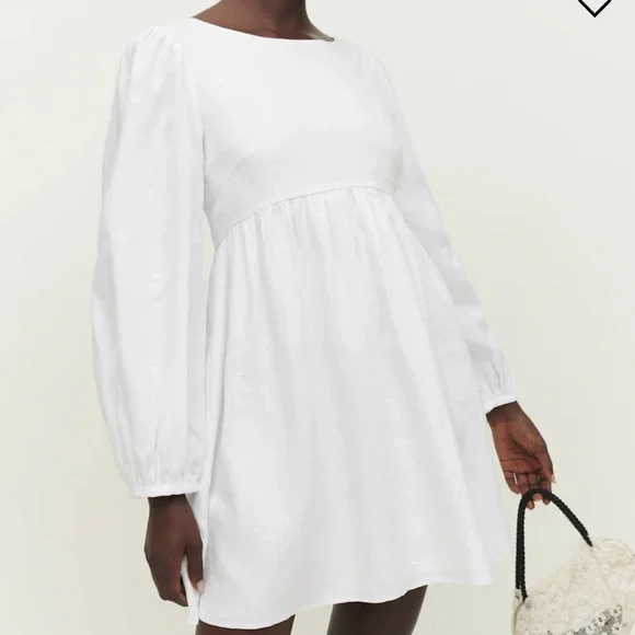 Reformation Ramone Linen Dress White - Size XS - Picture 1 of 6